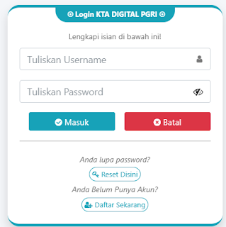 Register PGRI Kota Serang - Persatuan Guru Republik Indonesia Cabang Kota Serang